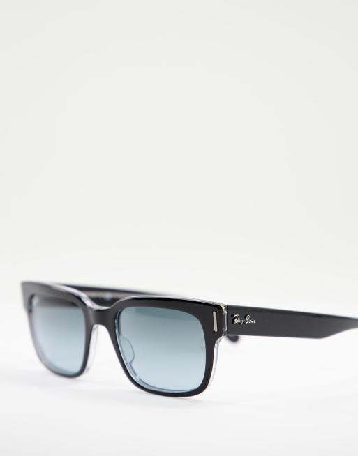 Ray-Ban - Jeffrey - Vierkante unisex zonnebril in zwart 0RB2191, 4 van 4