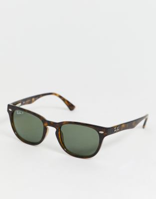 Ray Ban — Klassiske tynde solbriller i skildpaddeskjold