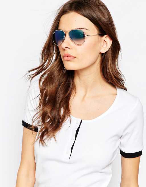 Ray-Ban - Lunettes de soleil aviateur avec verres dégradés, 3 de 4