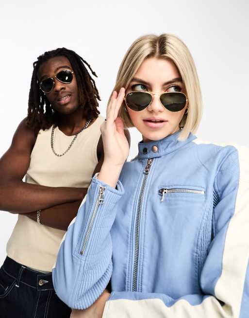 Ray-Ban - Lunettes de soleil aviateur - Doré 