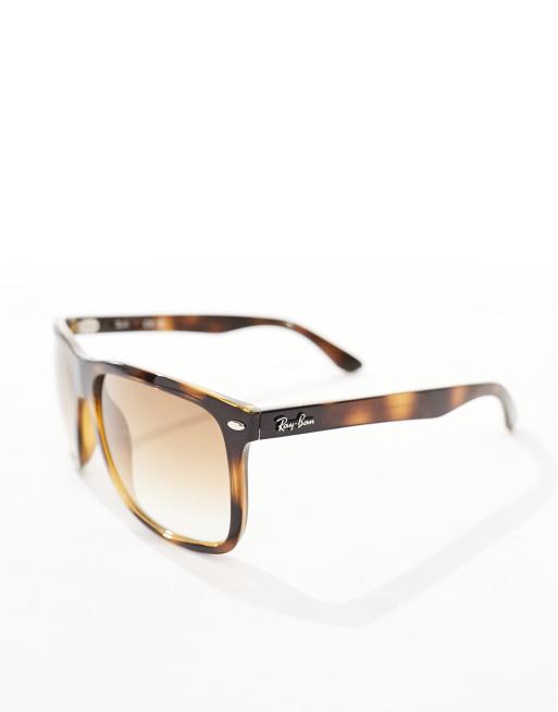 Ray-Ban - Lunettes de soleil boyfriend carrées à motif écaille de tortue, 3 de 4