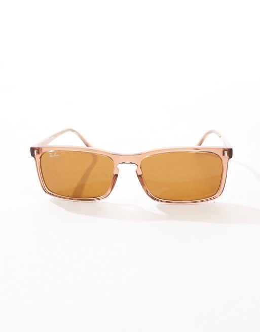 Ray-Ban - Lunettes de soleil carrées - Marron, 3 de 4