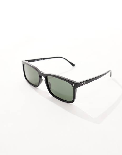 Ray-Ban - Lunettes de soleil carrées - Noir, 3 de 4