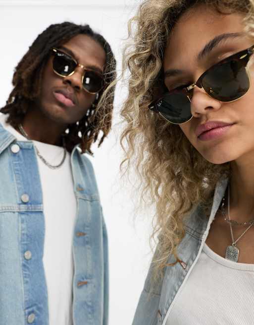 Ray-Ban - Lunettes de soleil clubmaster à verres polarisés - Écaille de tortue, 3 de 4