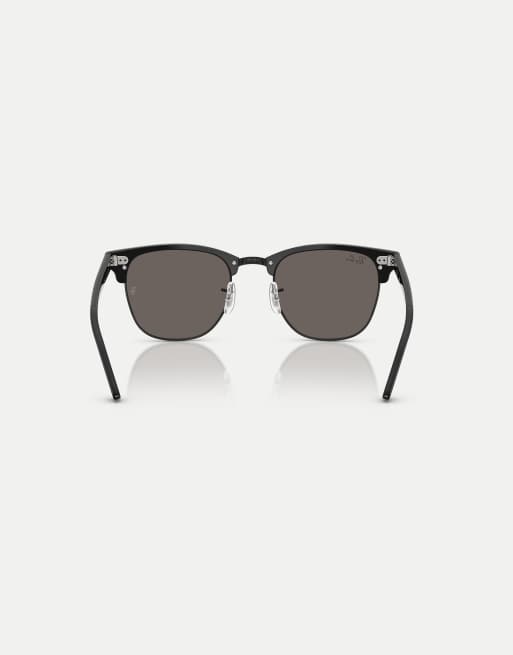 Ray-Ban lunettes de soleil Clubmaster avec verres gris, noir sur noir, 2 de 4