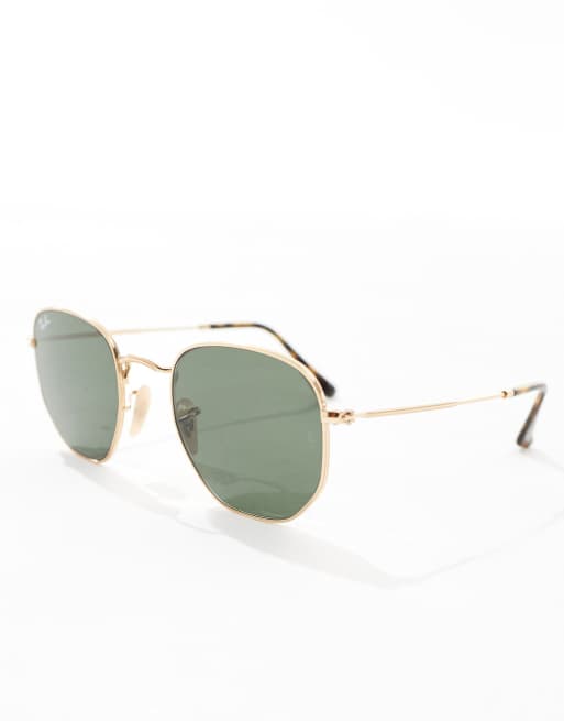Ray-ban - Lunettes de soleil hexagonales - Doré, 2 de 4