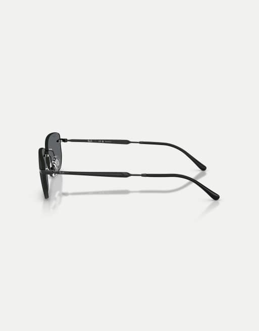 Ray-Ban - Lunettes de soleil irrégulières à verres polarisés gris - Noir, 3 de 3