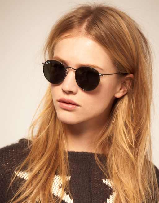 Ray Ban Lunettes de soleil rondes en m tal ASOS