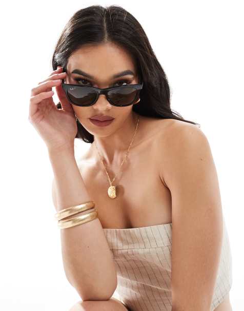 Ray-Ban - Lunettes de soleil rondes - Noir - view 1