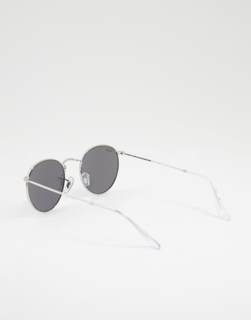 Ray-Ban - Lunettes de soleil rondes pour homme - Argent 0RB3447, 2 de 4