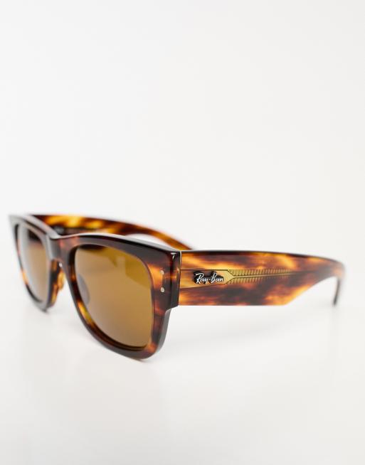 Ray Ban mega wayfarer festival sunglasses in tortoiseshell