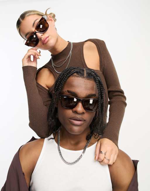 Ray-Ban – Mega Wayfarer – Spräckliga solglasögon för festivalen