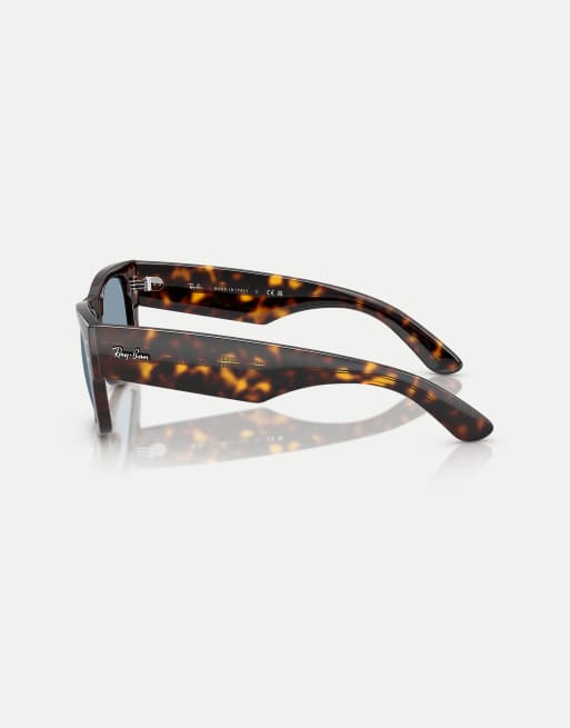 Ray-Ban - Mega Wayfarer Summer Capsule - Lunettes de soleil carrées à verres bleus - Havane, 2 de 3