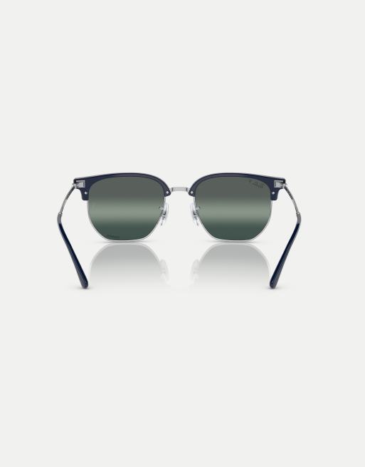 Clubmaster sunglasses blue lens best sale