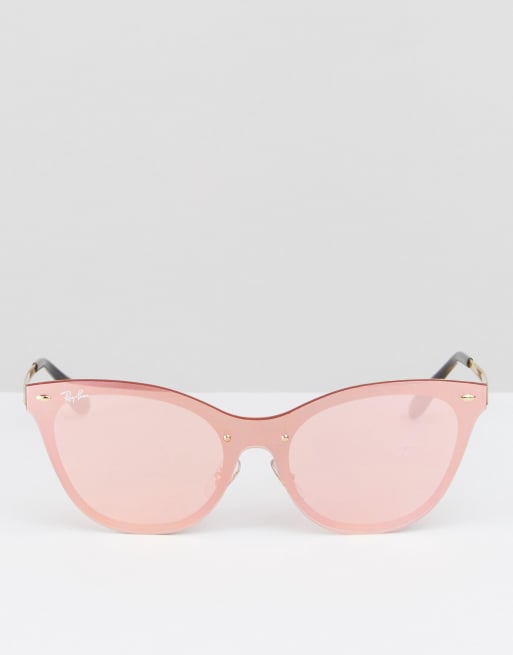 Occhiali da Sole Cat-Eye sfumati con Orchidea