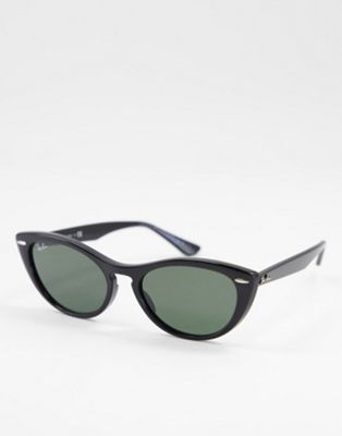 Ray-Ban cat eye sunglasses in black - ASOS Price Checker