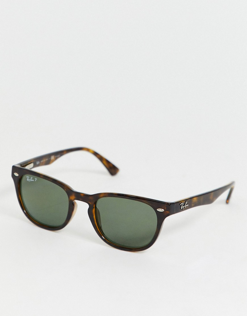 ray ban - occhiali da sole classici sottili tartarugati-marrone