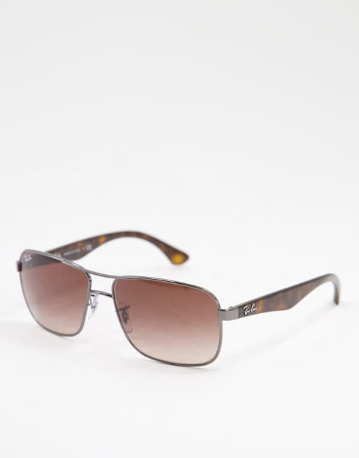 Ray-ban - Occhiali da sole con lenti quadrate 0RB3516