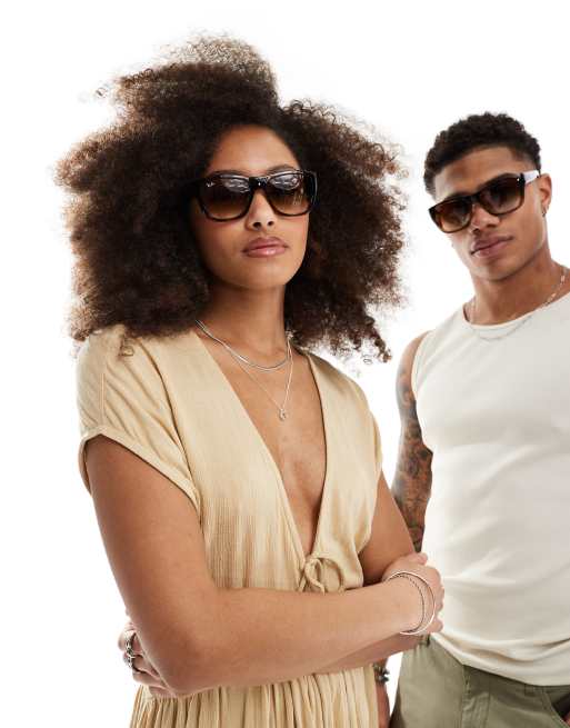 Ray-Ban - Occhiali da sole rettangolari tartarugati , 3 di 4