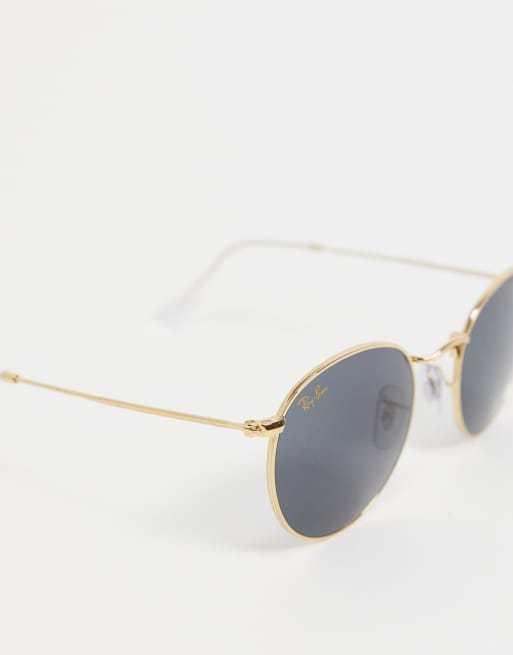 Ray Ban Occhiali Da Sole Rotondi Dorati Da Uomo Asos