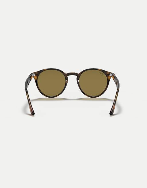 Ray-Ban - Occhiali da sole rotondi unisex marroni 0 2180, 4 di 4