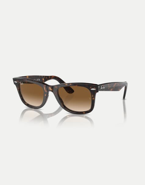 Ray-Ban - Original Wayfarer - Occhiali da sole classici squadrati tartarugati con lenti marroni - view 1