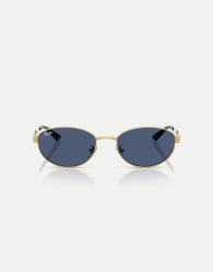 Ray-Ban Oval sunglasses with blue lens in arista