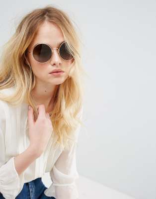 ray ban oversized round sunglasses in 