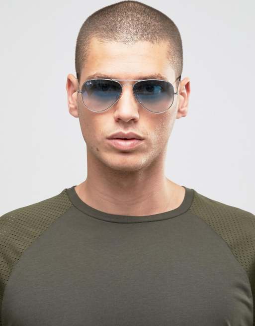 Ray Ban - Pilotenbril met blauw kleurverloop, 3 van 4