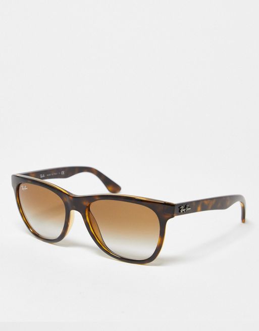 Ray-Ban polarised sunglasses in brown | ASOS