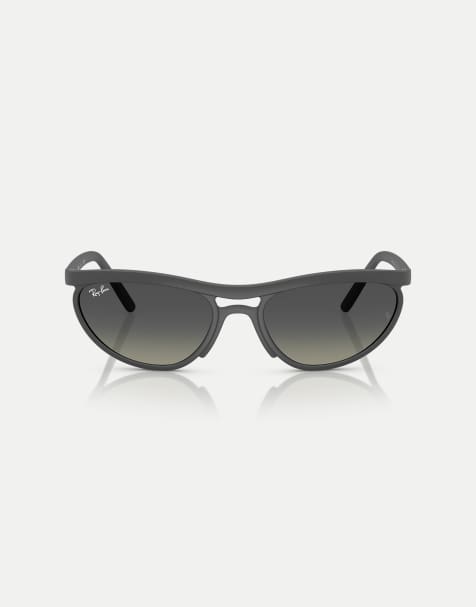Ray-Ban Predator Liteforce rechteckige Sonnenbrille mit grauen Gläsern in Sandgrau - view 1