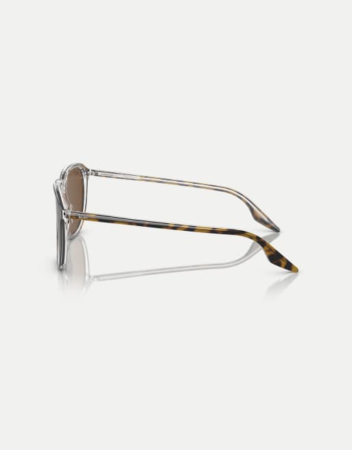 Ray-Ban – Rb2203 – Eckige, polarisierte Sonnenbrille in Havana mit braunen Gläsern, 4 von 4