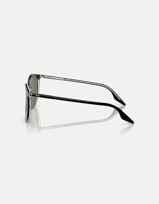 Ray-Ban - Rb2204 - Occhiali da sole polarizzati phantos color nero trasparente con lenti verdi, 2 di 4