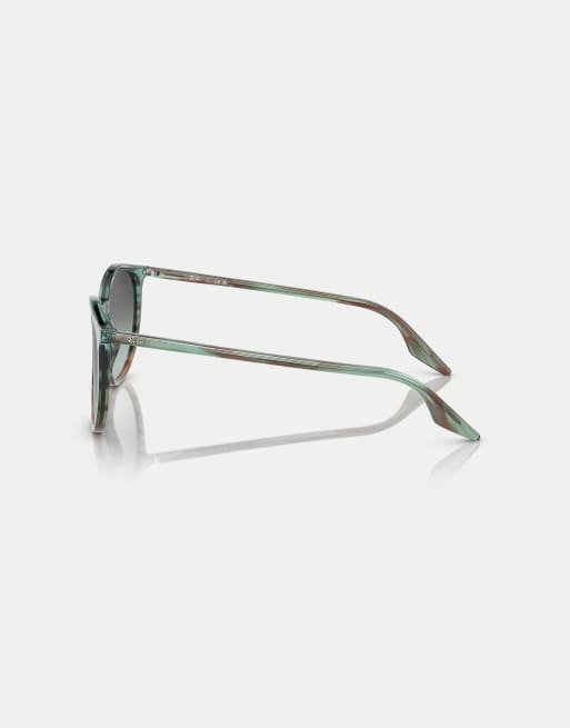 Ray-Ban Rb2204 phantos sunglasses with blue lens in striped blue & green, 4 of 4