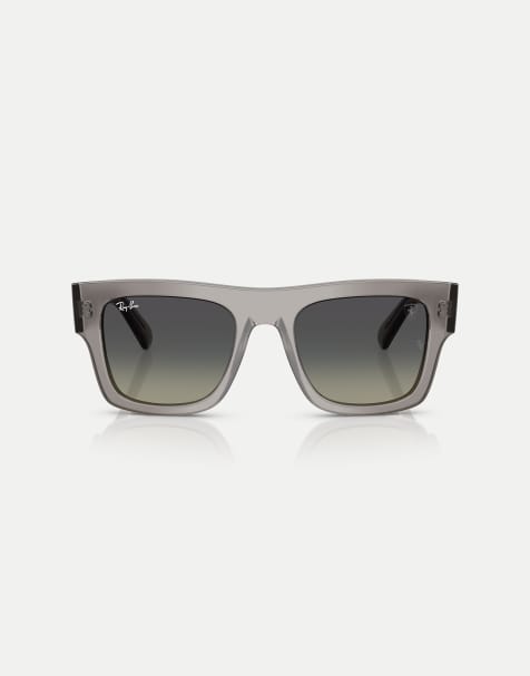 Ray-Ban – Rb2217m – Scuderia Ferrari Collection – Eckige Sonnenbrille in transparentem Grau mit grauen Gläsern - view 1