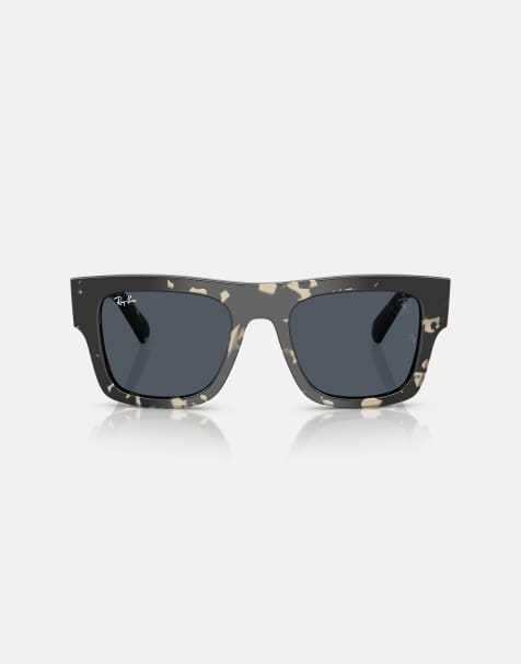 Ray-Ban Rb2217m scuderia ferrari collection square sunglasses with grey lens in grey havana - view 1