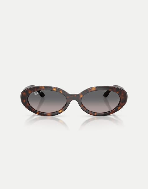 Ray-Ban - Rb2223 - Lunettes de soleil ovales à verres polarisés gris - Havane - view 1