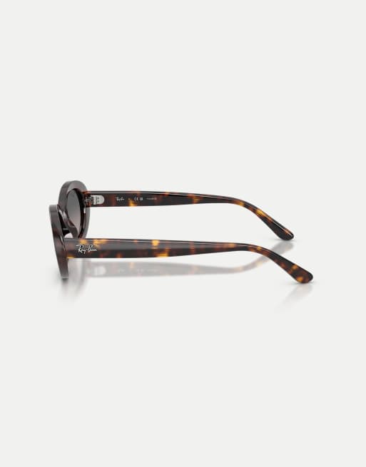 Ray-Ban – Rb2223 – Ovale polarisierte Sonnenbrille in Havana mit grauen Gläsern, 4 von 4