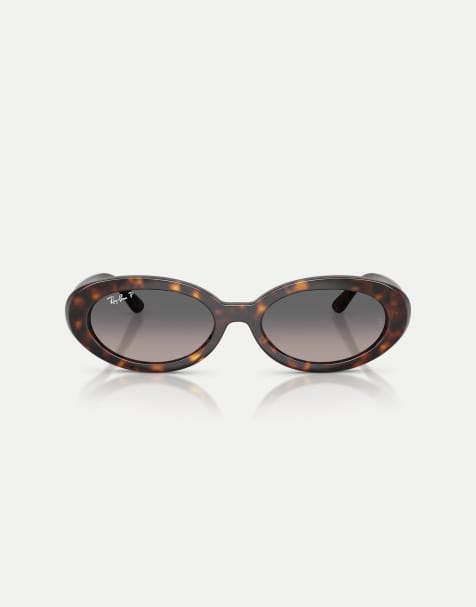 Ray-Ban – Rb2223 – Ovale polarisierte Sonnenbrille in Havana mit grauen Gläsern - view 1