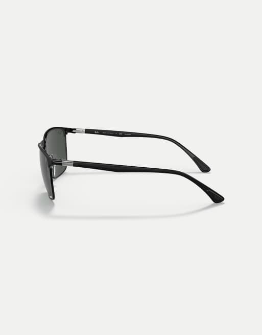 Ray-Ban - Rb3686 Polarized+ - Occhiali da sole neri con lenti ultra polarizzate grigie, 2 di 3
