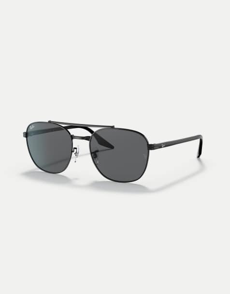 Ray-Ban – Rb3688 – Eckige Sonnenbrille in Schwarz mit grauen Gläsern - view 1