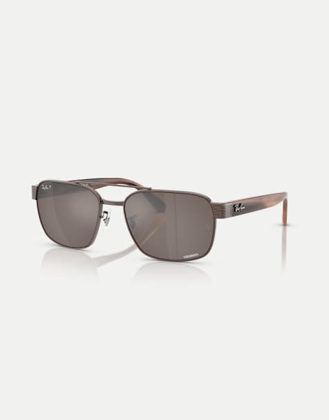 Ray-Ban - Rb3751ch Chromance - Lunettes de soleil carrées avec verres marron polarisés - Cuivre - view 1