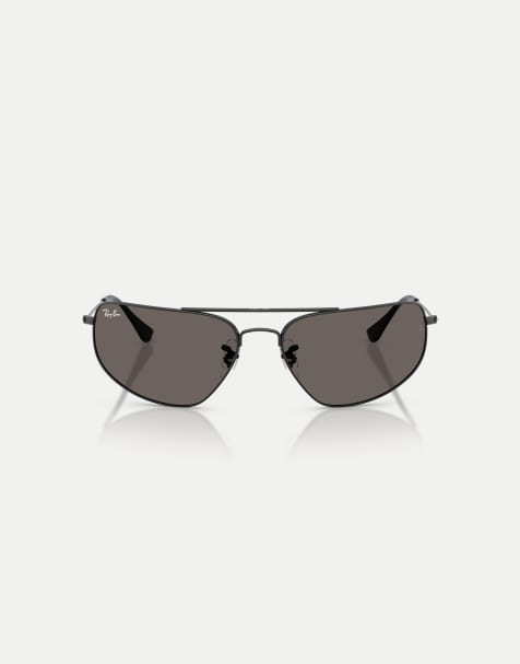 Ray-Ban - Rb3780 - Lunettes de soleil rectangulaires à verres gris - Noir - view 1