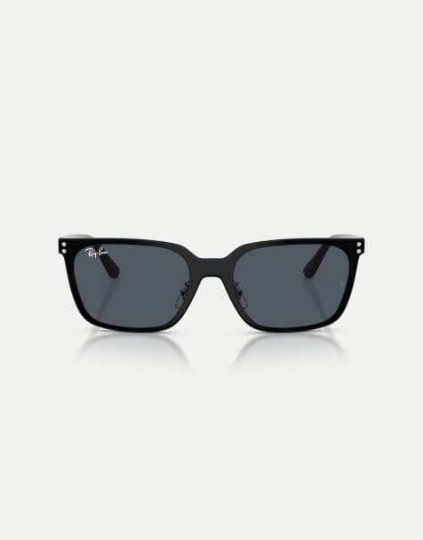 Ray-Ban – Rb3784d – Eckige Sonnenbrille in Silberoptik mit grauen Gläsern - view 1