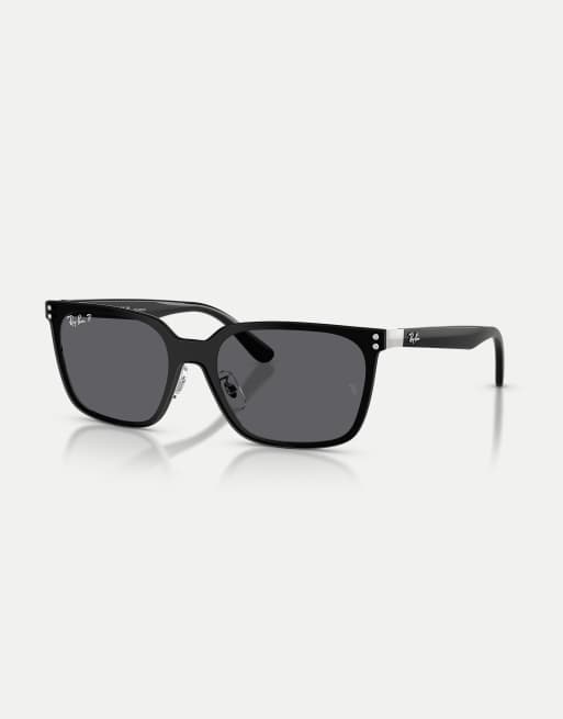 Ray-Ban - Rb3784d - Occhiali da sole squadrati color argento con lenti grigie polarizzate, 2 di 4