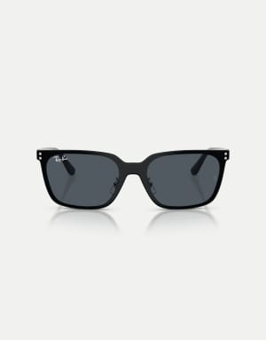 Ray-Ban Rb3784d square sunglasses with grey lens in silver