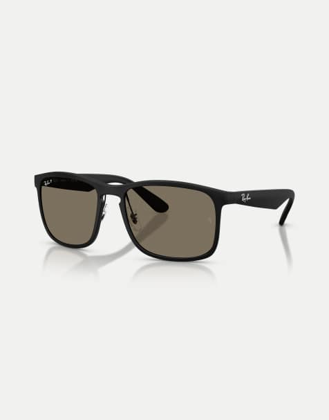 Ray-Ban - Rb4264 - Occhiali da sole squadrati color nero opaco con lenti ultra polarizzate grigie - view 1