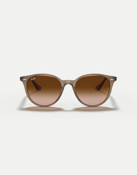 Ray-Ban Rb4305 phantos sunglasses with brown lens in beige - view 1