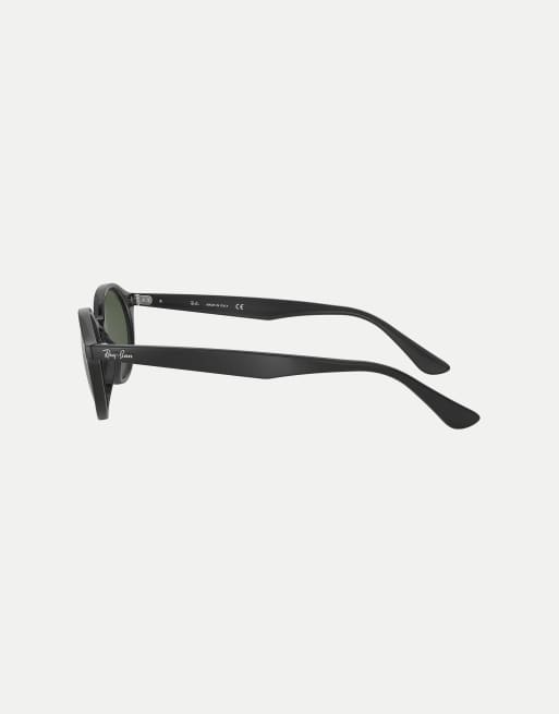 Ray-Ban Rb4315 lunettes de soleil ovales avec verres verts en noir, 4 de 4