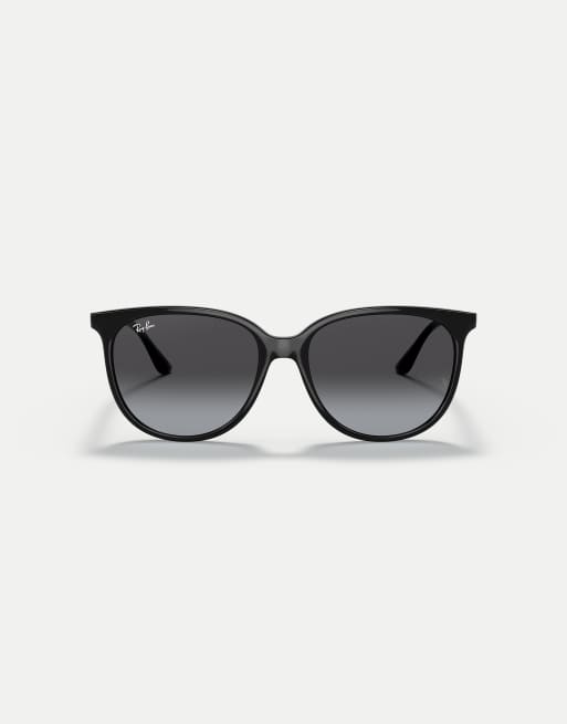 Ray-Ban - RB4378 - Occhiali da sole squadrati neri con lenti grigie, 2 di 3